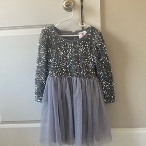 Silver party dress
